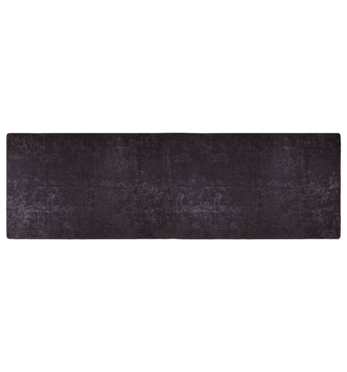 Tapis lavable antidérapant 80x300 cm Anthracite | Mobilier & Déco