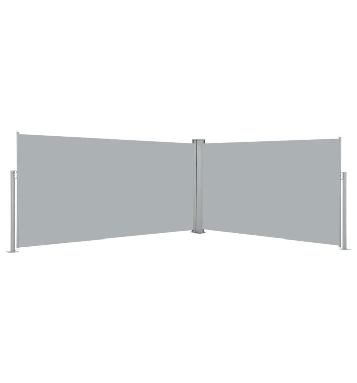 Auvent latéral rétractable 160x600 cm Gris | Mobilier & Déco