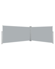 Auvent latéral rétractable 160x600 cm Gris | Mobilier & Déco