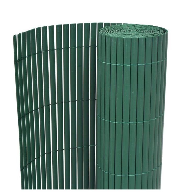 Clôture de jardin Double face PVC 90 x 500 cm Vert | Mobilier & Déco