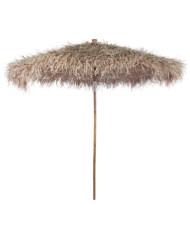 Parasol en bambou avec toit en feuille de bananier 270 cm | Mobilier & Déco