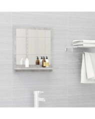 Miroir de salle de bain Gris béton 40x10,5x37cm Bois ingénierie | Mobilier & Déco