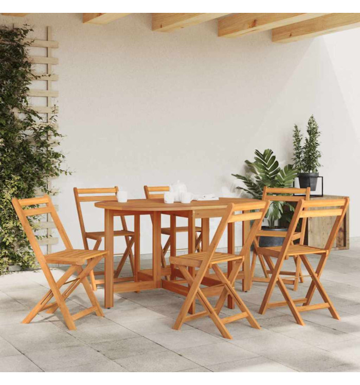 Table de jardin 130x90x72 cm Bois d'acacia massif | Mobilier & Déco