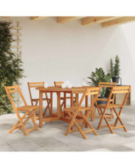Table de jardin 130x90x72 cm Bois d'acacia massif | Mobilier & Déco