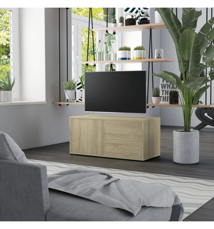 Meuble TV Chêne sonoma 80x34x36 cm Bois d'ingénierie | Mobilier & Déco