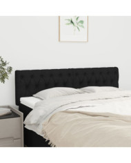 Têtes de lit 2 pcs Noir 72x7x78/88 cm Tissu | Mobilier & Déco