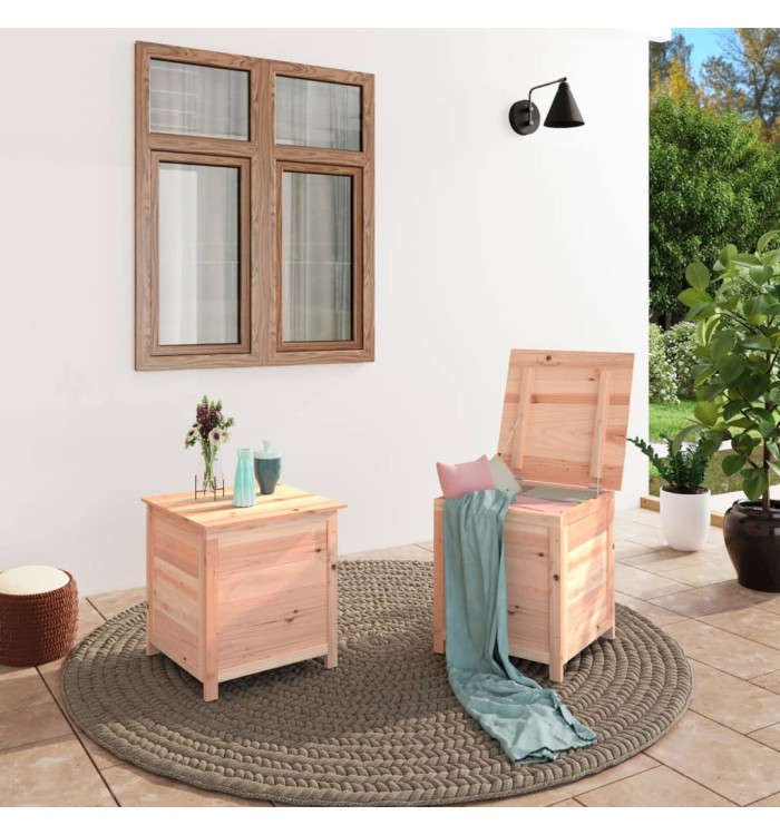 Boîte à coussins d'extérieur 50x50x56 cm Bois de sapin massif | Mobilier & Déco