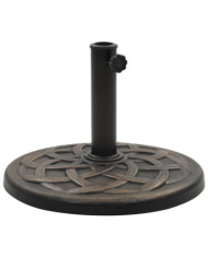 Socle rond de parasol Polyrésine 19 kg Bronze | Mobilier & Déco