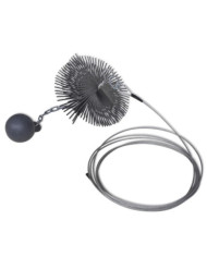 Brosse ronde pour cheminée Dia. 25 cm | Mobilier & Déco
