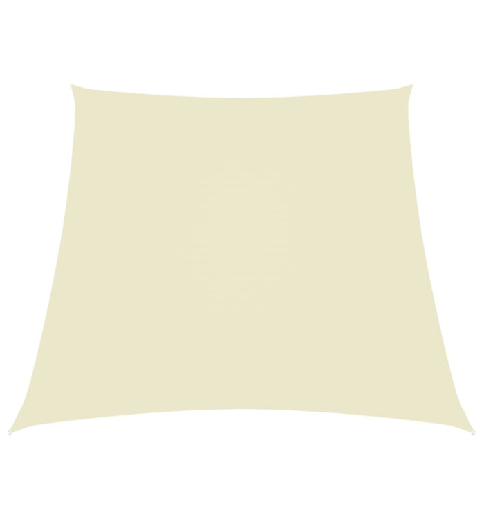Voile de parasol Tissu Oxford trapèze 3/5x4 m Crème | Mobilier & Déco