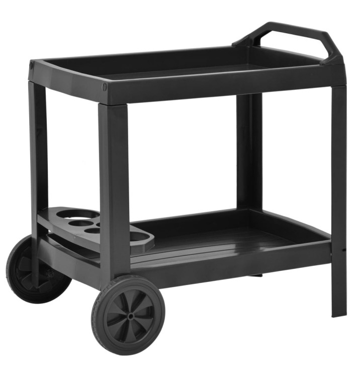 Chariot à boissons Anthracite 69x53x72 cm Plastique | Mobilier & Déco