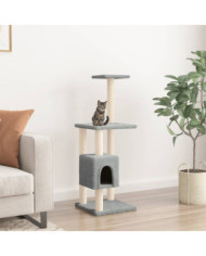 Arbre à chat avec griffoirs en sisal Gris clair 104 cm | Mobilier & Déco