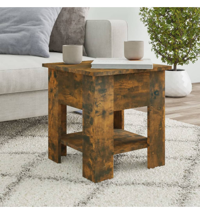 Table basse Chêne fumé 40x40x42 cm Bois d'ingénierie | Mobilier & Déco