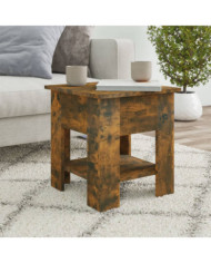 Table basse Chêne fumé 40x40x42 cm Bois d'ingénierie | Mobilier & Déco