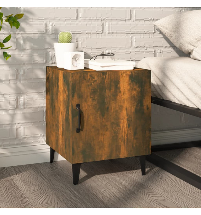 Table de chevet Chêne fumé Bois d'ingénierie | Mobilier & Déco