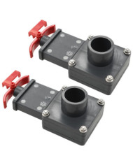 Vanne de portail de piscine 2 pcs 1,5" | Mobilier & Déco