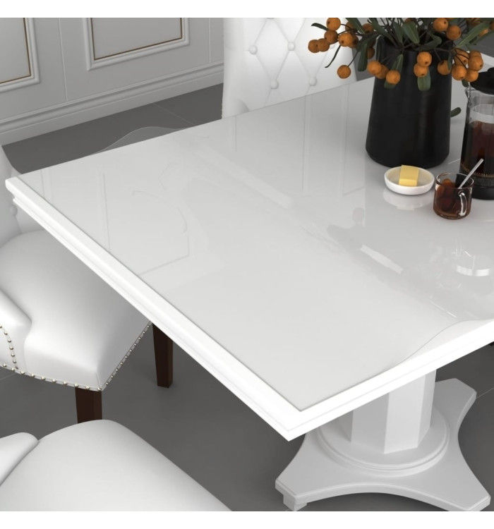 Protecteur de table transparent 80x80 cm 2 mm PVC | Mobilier & Déco