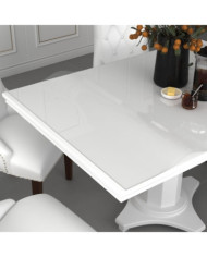 Protecteur de table transparent 80x80 cm 2 mm PVC | Mobilier & Déco