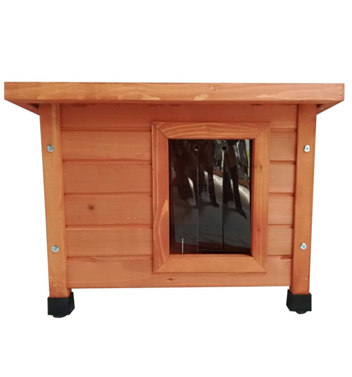 @Pet Maison d'extérieur pour chats 57x45x43 cm Bois Marron | Mobilier & Déco