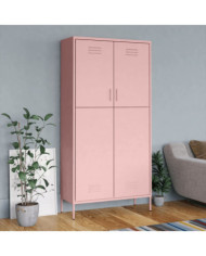 Garde-robe Rose 90x50x180 cm Acier | Mobilier & Déco