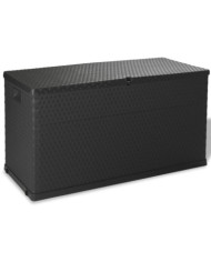 Boîte de stockage de jardin Anthracite 120x56x63 cm PP Rotin | Mobilier & Déco