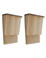 Maison pou chauve-souris 22 x 12 x 34 cm Ensemble de 2 | Mobilier & Déco