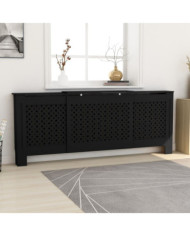 Cache-radiateur MDF Noir 205 cm | Mobilier & Déco