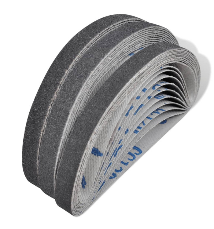 Lot de 30 courroies abrasives pour ponceuse à bande pneumatique | Mobilier & Déco