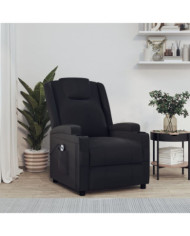 Fauteuil inclinable électrique Noir Similicuir | Mobilier & Déco