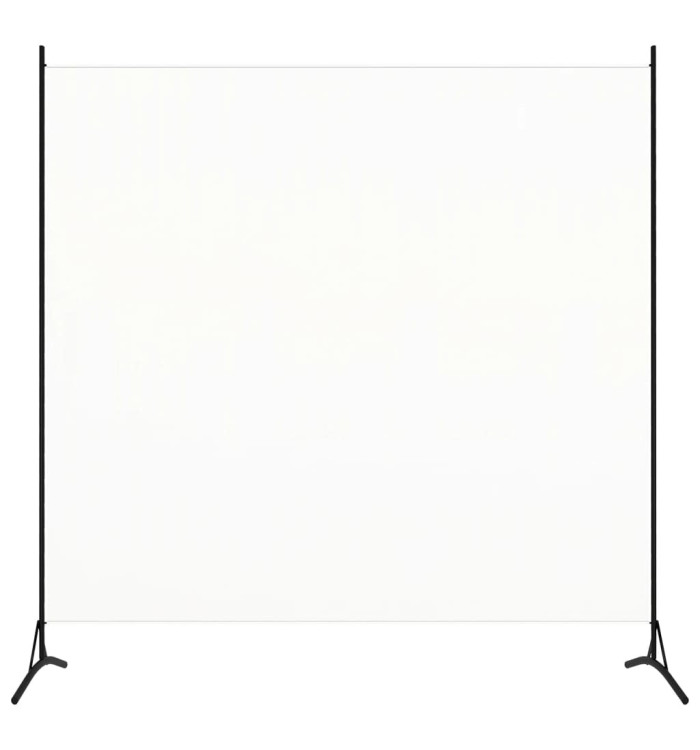 Cloison de séparation blanc 175x180 cm tissu | Mobilier & Déco