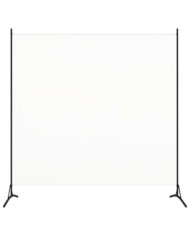 Cloison de séparation blanc 175x180 cm tissu | Mobilier & Déco