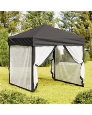 Tente de réception pliable avec parois Anthracite 2x2 m | Mobilier & Déco