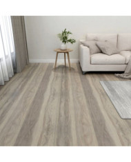 Dalles de plancher autoadhésives 55 pcs PVC 5,11 m² taupe | Mobilier & Déco