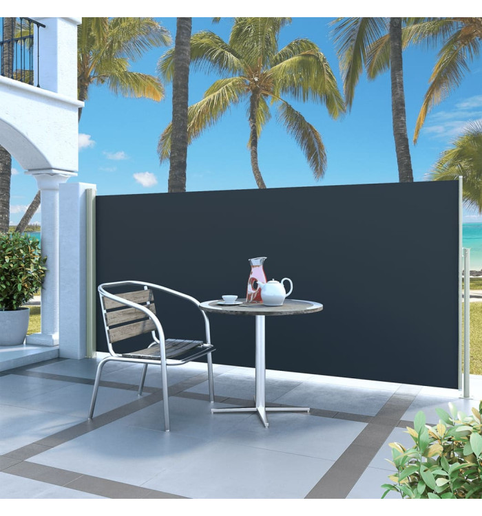Auvent latéral rétractable 140 x 300 cm Noir | Mobilier & Déco