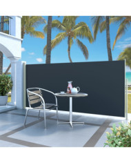 Auvent latéral rétractable 140 x 300 cm Noir | Mobilier & Déco