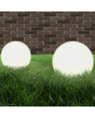 Lampe à LED sous forme de boule 2 pcs Sphérique 40 cm PMMA | Mobilier & Déco