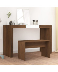 Tabouret de toilette Chêne marron 70x35x45 cm Bois d'ingénierie | Mobilier & Déco