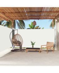 Auvent latéral rétractable Crème 180x600 cm | Mobilier & Déco