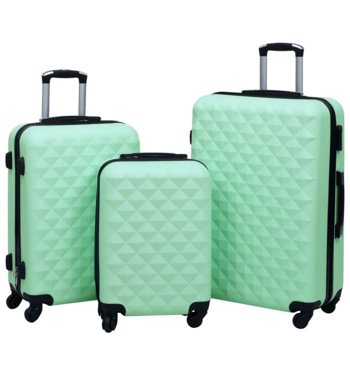 Ensemble de valises rigides 3 pcs Menthe ABS | Mobilier & Déco
