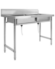 Évier de cuisine à lavabo double Acier inoxydable | Mobilier & Déco