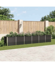Lit surélevé de jardin Acier galvanisé 480x80x77 cm Anthracite | Mobilier & Déco