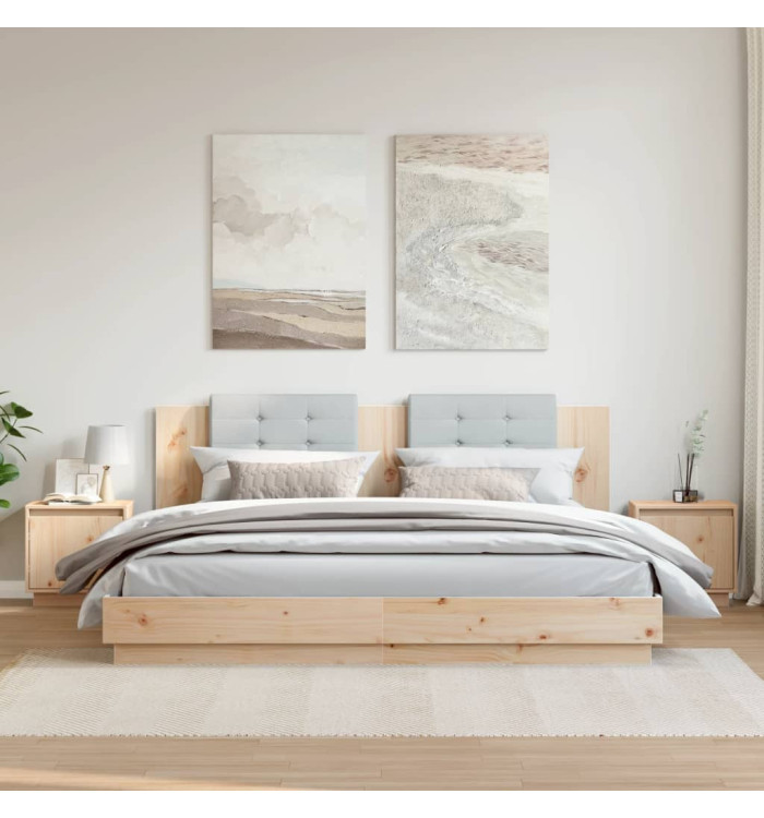 Tables de chevet 2 pcs 40x30x40 cm Bois de pin solide | Mobilier & Déco