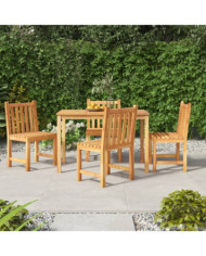 Ensemble à manger de jardin 5pcs Bois de teck massif | Mobilier & Déco