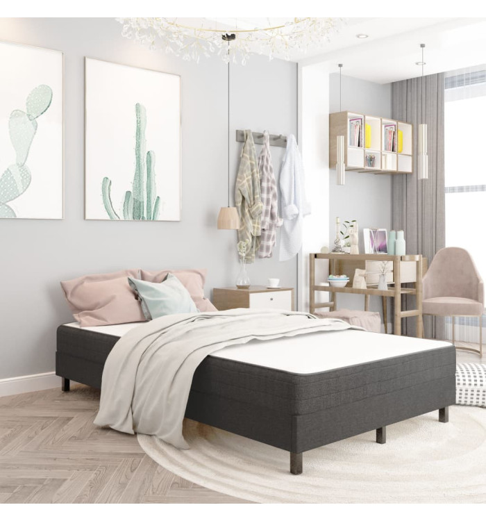 Sommier à lattes de lit Gris foncé Tissu 120x200 cm | Mobilier & Déco