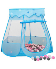 Tente de jeu pour enfants avec 250 balles Bleu 102x102x82 cm | Mobilier & Déco