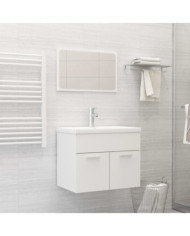 Ensemble de meubles de salle de bain Blanc Aggloméré | Mobilier & Déco