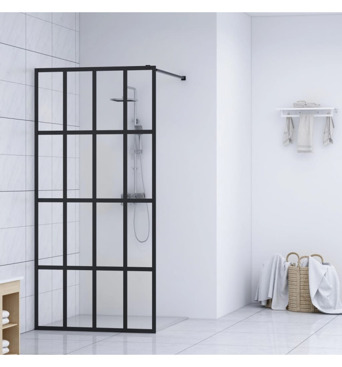 Écran de douche Verre trempé transparent 100x195 cm | Mobilier & Déco