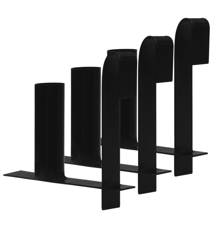 Distributeurs de bandes de clôture d'intimité 3 pcs Acier | Mobilier & Déco