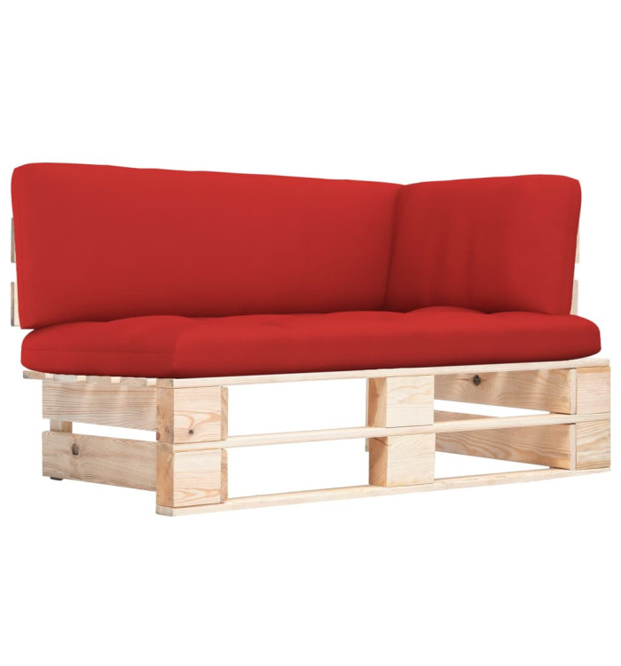 Canapé d'angle palette de jardin bois de pin imprégné | Mobilier & Déco