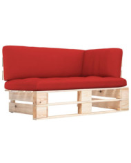 Canapé d'angle palette de jardin bois de pin imprégné | Mobilier & Déco